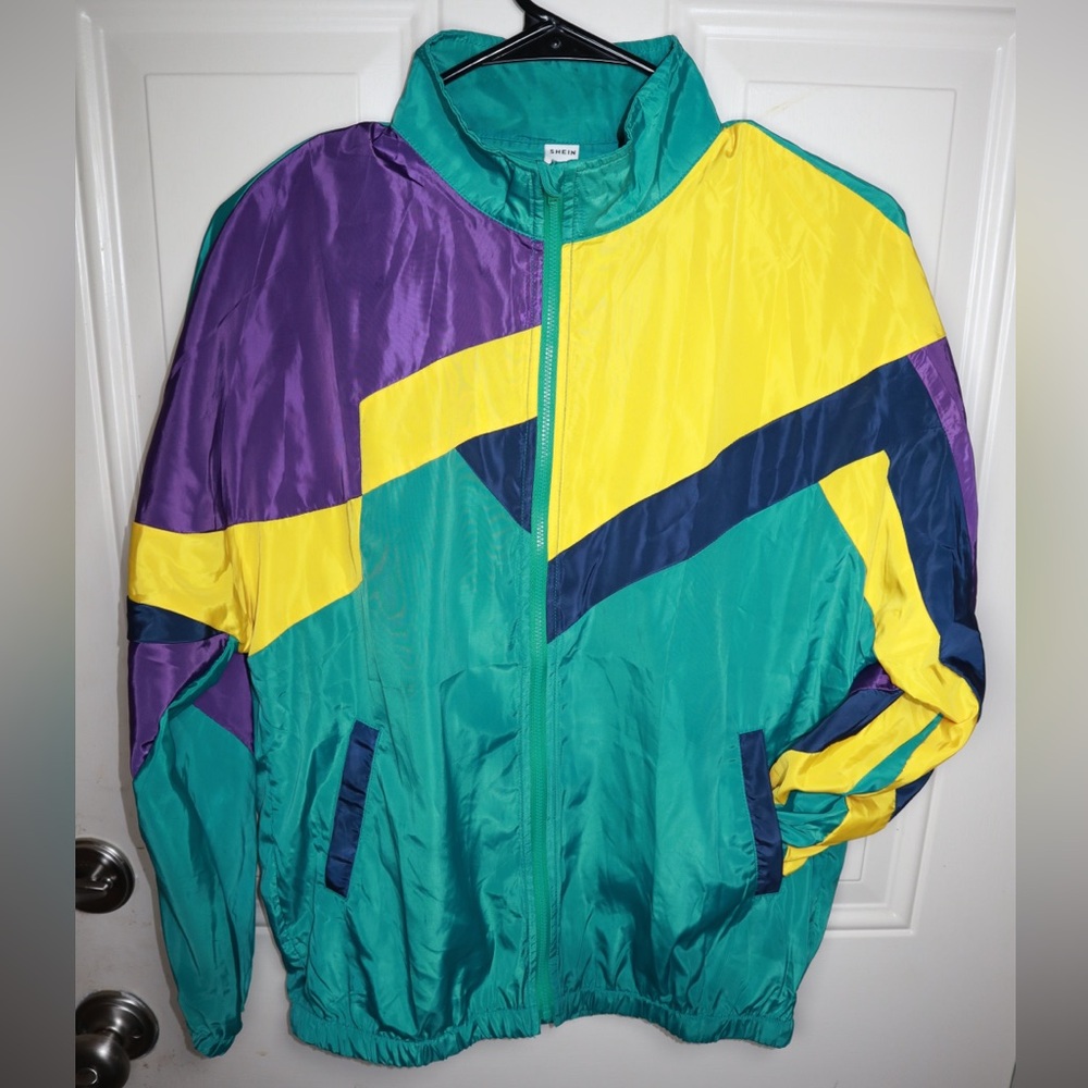 SHEIN Multicolored Windbreaker SIZE Y 13/14